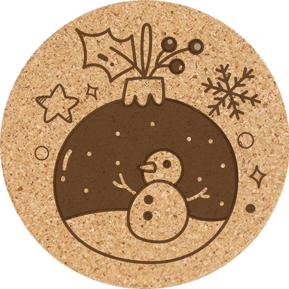 交換禮物【聖誕節】軟木杯墊 聖誕禮物 杯墊 客製化禮品 店來店禮 小禮物 活動贈品 生日禮物-規格圖5