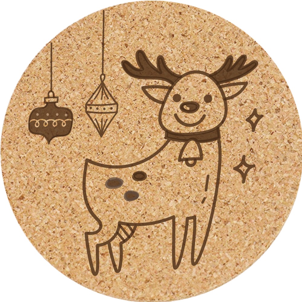 交換禮物【聖誕節】軟木杯墊 聖誕禮物 杯墊 客製化禮品 店來店禮 小禮物 活動贈品 生日禮物-規格圖5