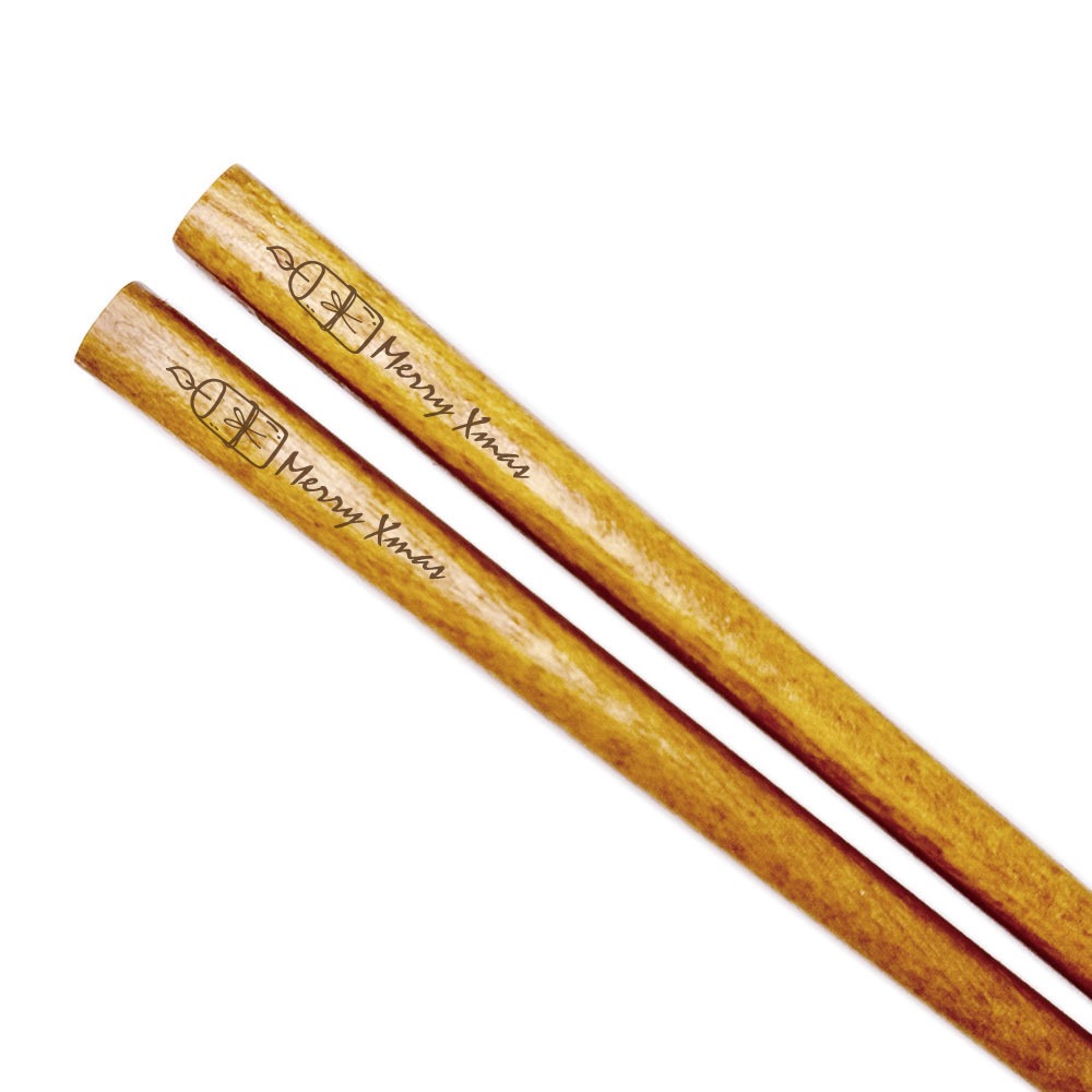 【聖誕限定原木筷】聖誕筷子 聖誕禮物 筷子 禮品 交換禮物 筷子 木筷-規格圖4