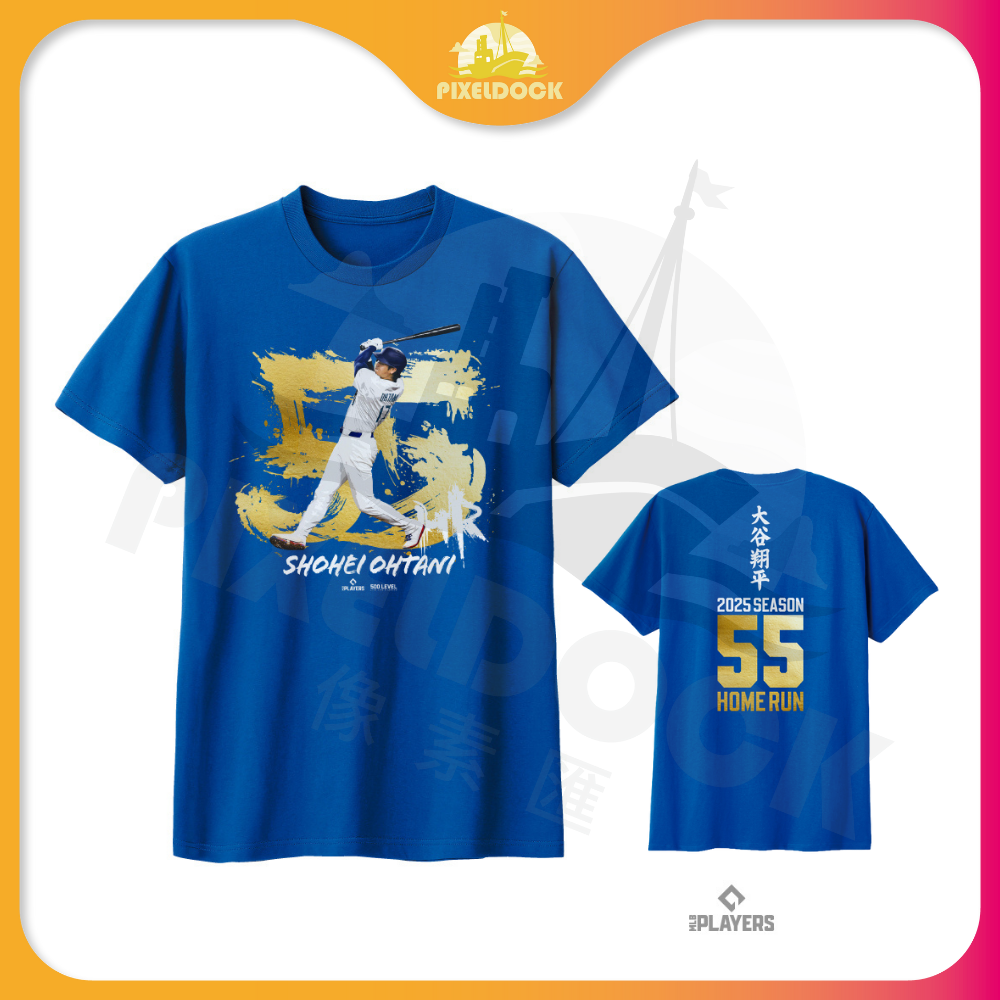 <限量>預購 大谷翔平55轟紀念T恤 （兩色）預計2025/12/31陸續出貨-細節圖2