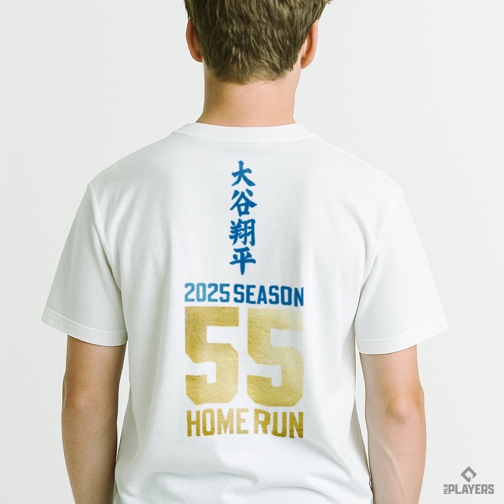 <限量>預購 大谷翔平55轟紀念T恤 （兩色）預計2025/12/31陸續出貨-細節圖5