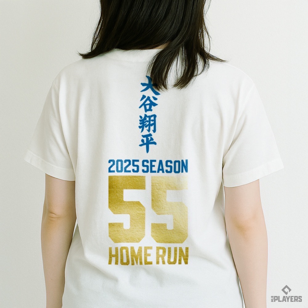 <限量>預購 大谷翔平55轟紀念T恤 （兩色）預計2025/12/31陸續出貨-細節圖7