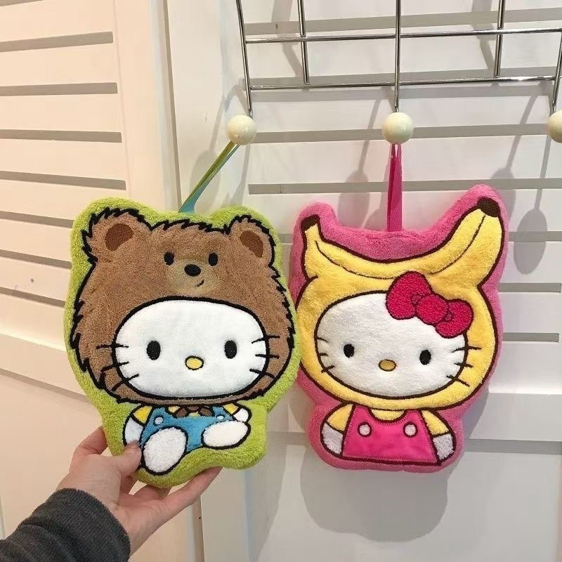 超厚KT可愛擦手毛巾3入-細節圖2