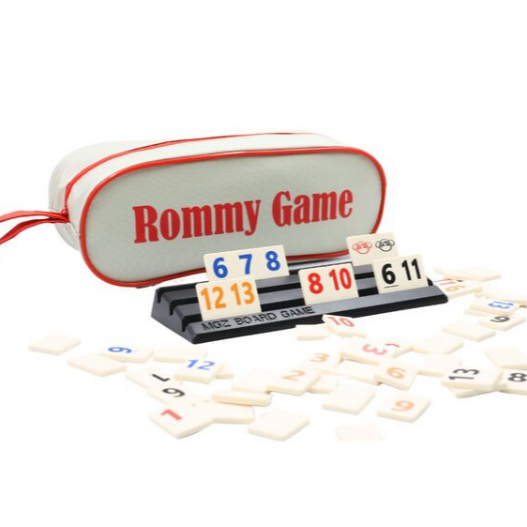 【漫格子】Rommy數字遊戲 以色列麻將 袋裝小牌大字版2-4人 桌遊 送沙漏-細節圖2