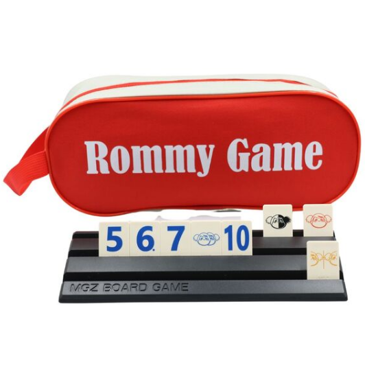 【漫格子】Rommy 數字遊戲 以色列麻將 袋裝變臉大牌大字2-6人 桌遊 送沙漏-細節圖2