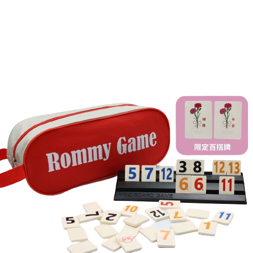 【漫格子】Rommy數字遊戲 以色列麻將 袋裝大牌大字母親節特色版2-4人 桌遊 送沙漏-細節圖2