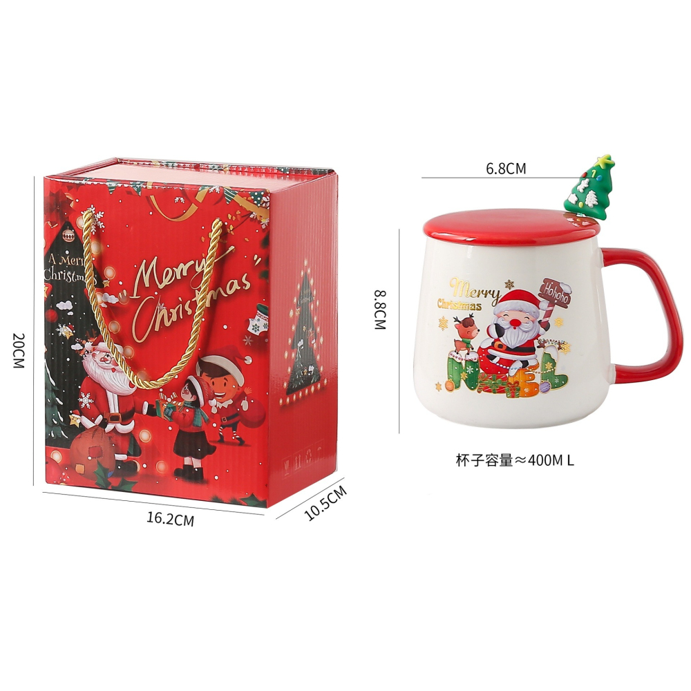 聖誕馬克杯4款隨機出貨 聖誕陶瓷杯 交換禮物 聖誕禮物 禮物 禮品 杯子-細節圖2