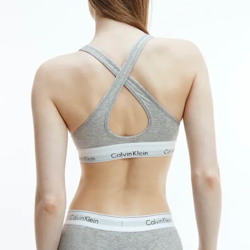 澳洲代購 CK 棉質集中型低胸內衣 運動內衣 有襯墊 Calvin Klein-細節圖5