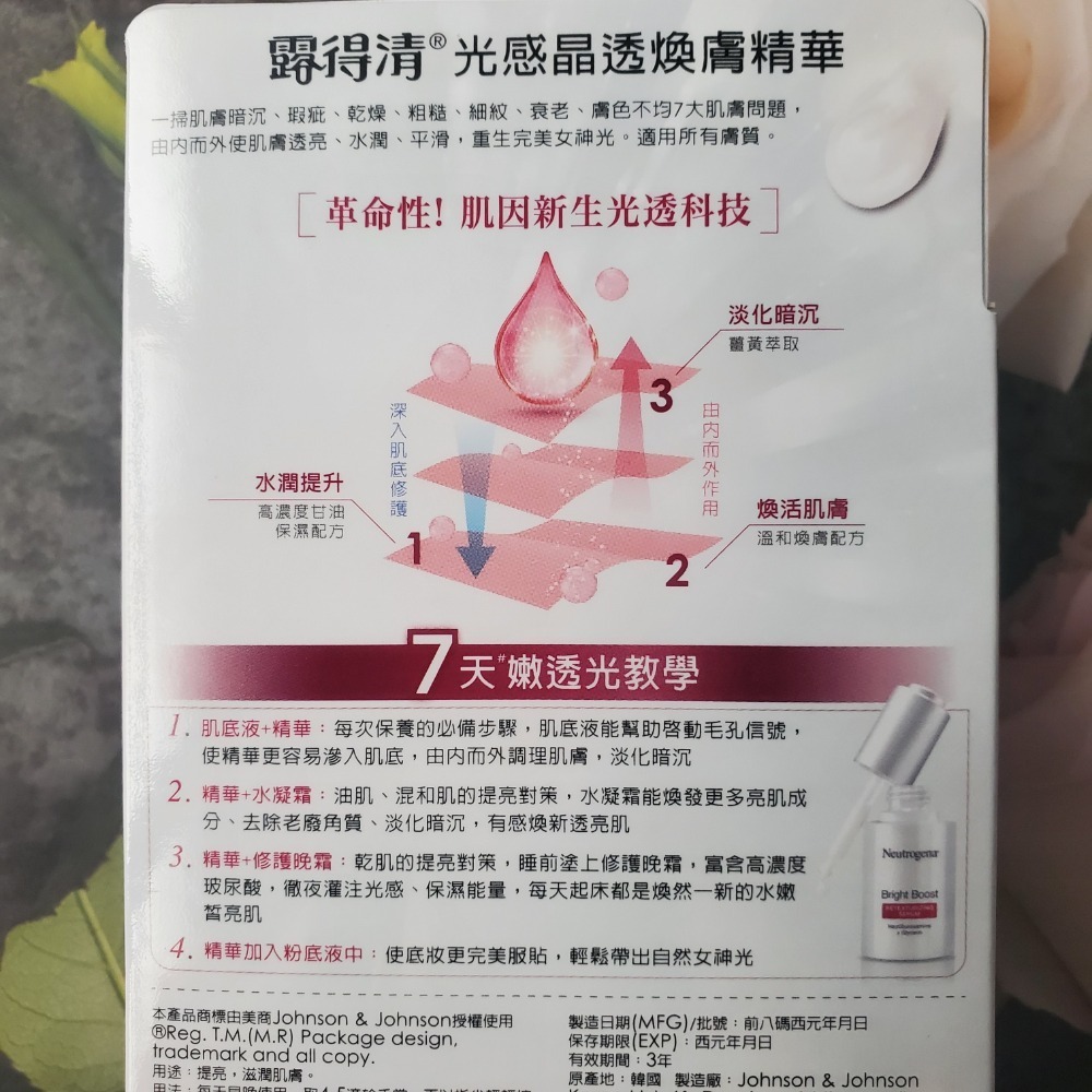 露得清Neutrogena 光感晶透煥膚精華 30ml  現貨-細節圖2