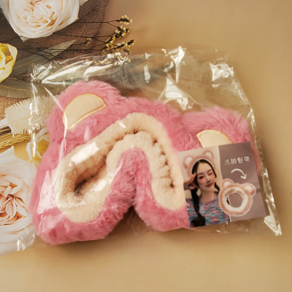造型洗臉髮帶 奶茶 莫籃迪粉 粉紅 隨機出貨現貨-細節圖3