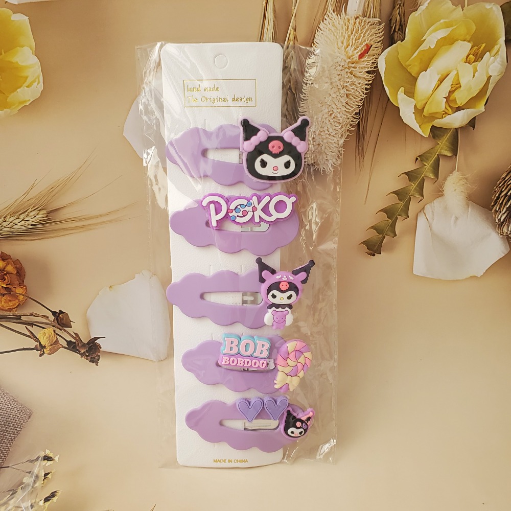 兒童髮夹女童庫洛米 美樂蒂 髮卡髮飾 可愛夹子流海碎髮夹-細節圖4