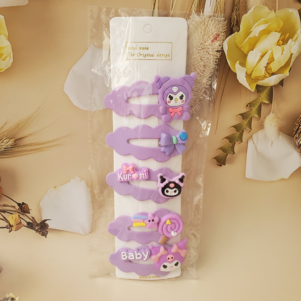 兒童髮夹女童庫洛米 美樂蒂 髮卡髮飾 可愛夹子流海碎髮夹-細節圖6