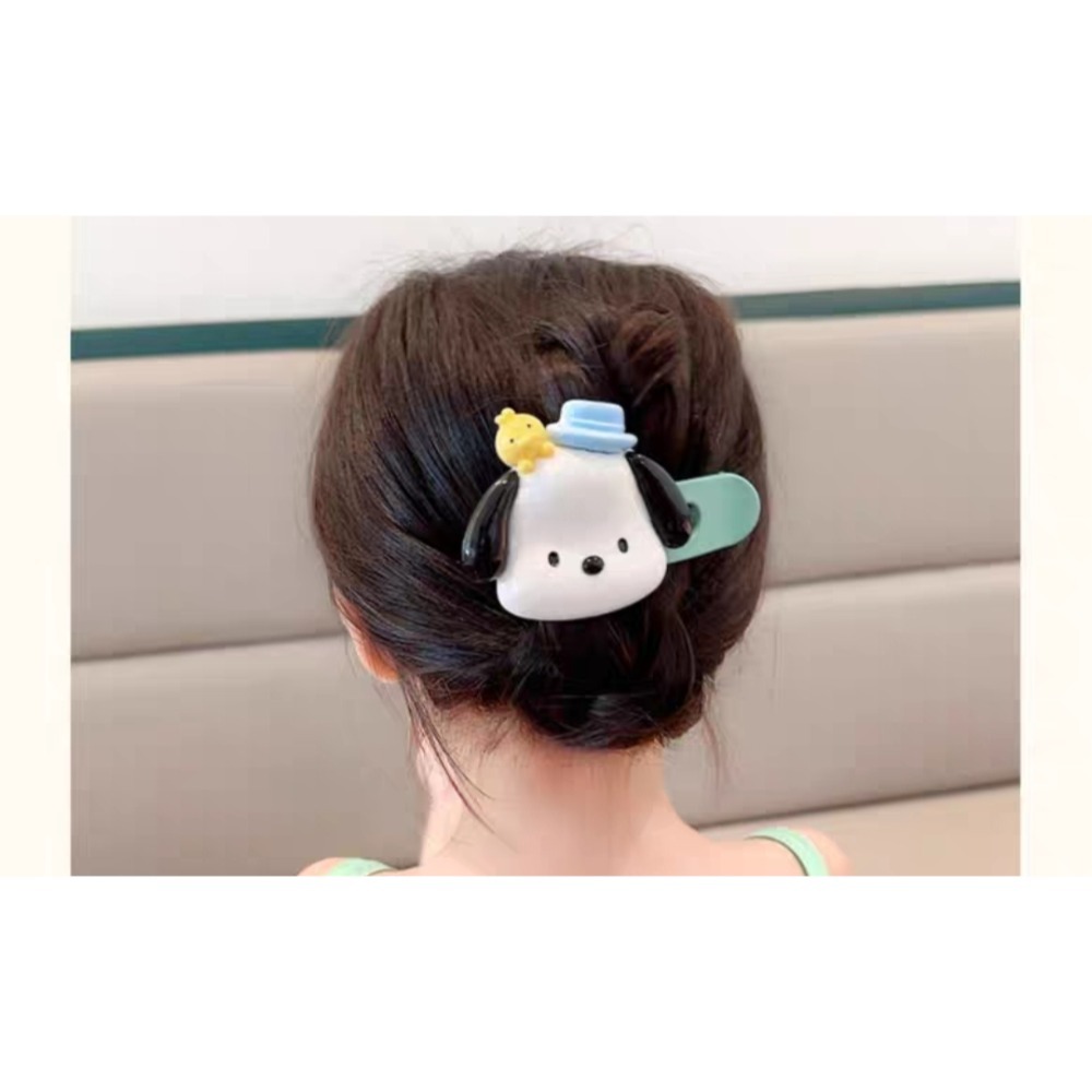 兒童髮夾 大臉卡通 庫洛米 美樂蒂 布丁狗 藍色玉桂狗 髮夾女童碎髮流海側邊夾 女孩後腦勺髮卡 現貨-細節圖9