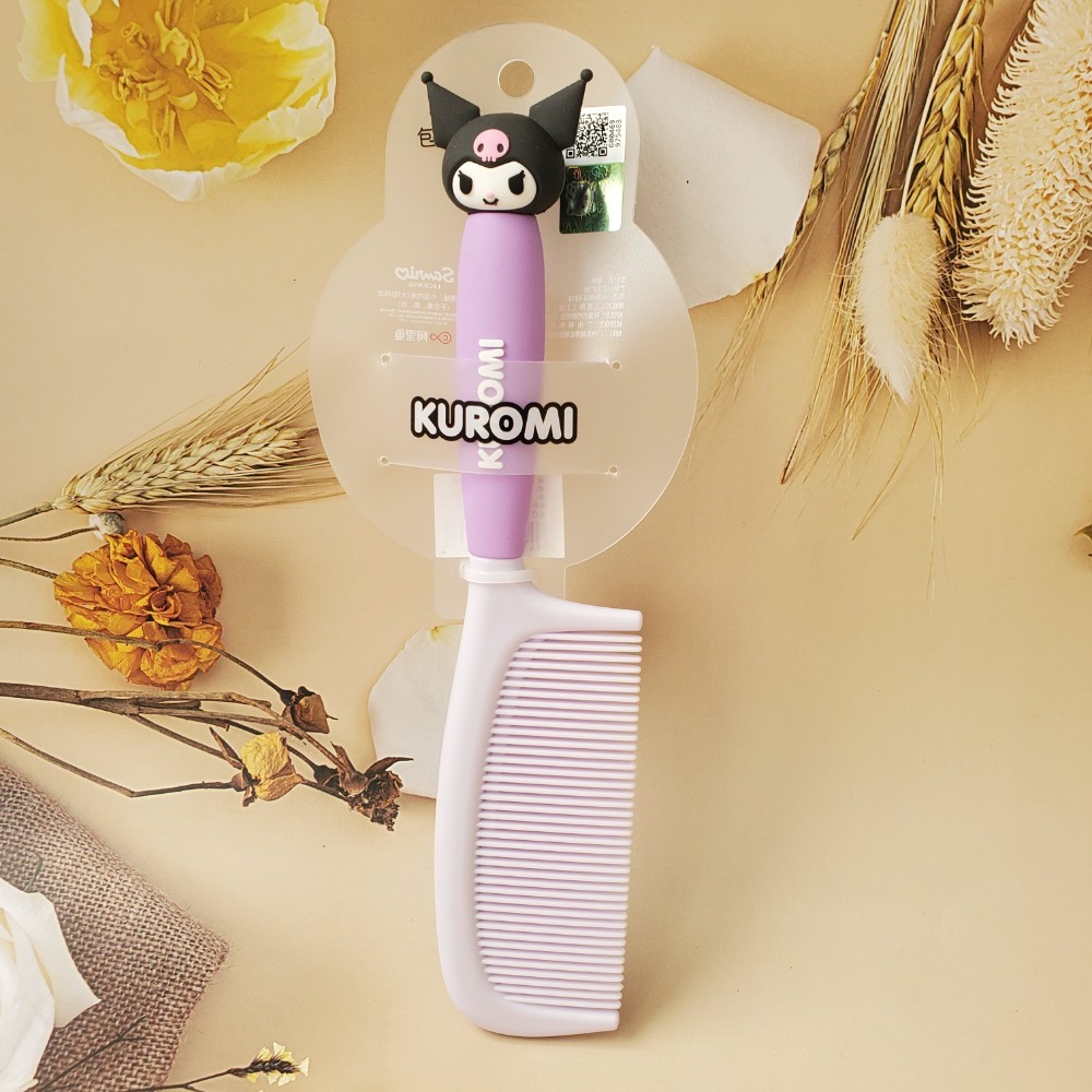 三麗鷗 正版庫洛米 美樂蒂 玉桂狗兒童可爱梳子女童長髮不傷頭皮家用梳女孩馬尾梳 現貨-規格圖2