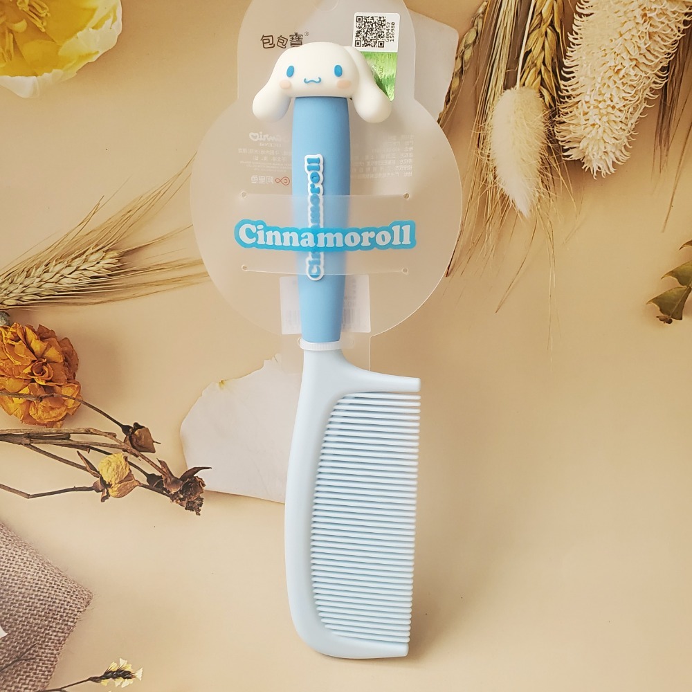 三麗鷗 正版庫洛米 美樂蒂 玉桂狗兒童可爱梳子女童長髮不傷頭皮家用梳女孩馬尾梳 現貨-規格圖2