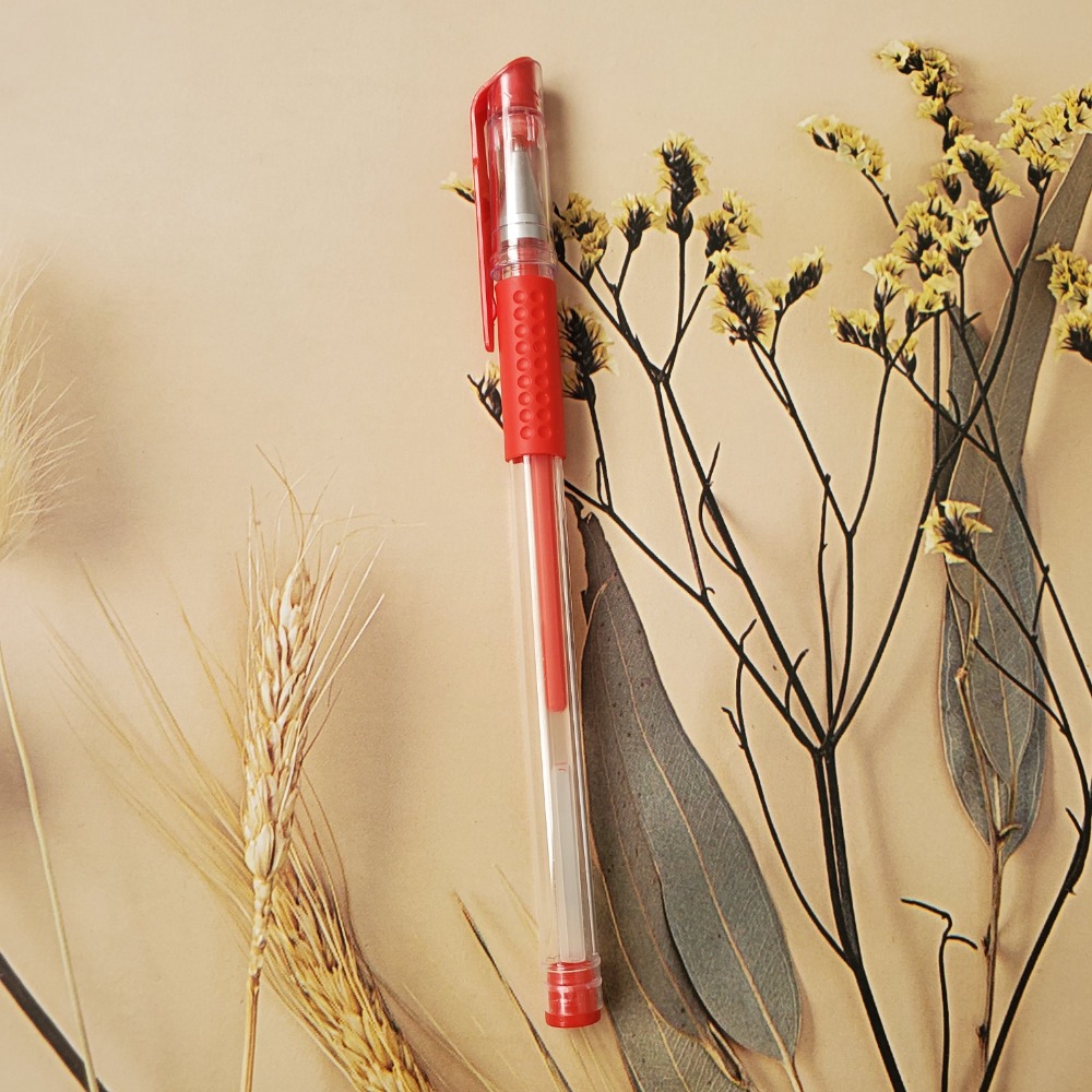 紅色中性筆 教師用紅筆 學生 0.5mm 可以更換筆芯 辦公文具用品 現貨-規格圖2