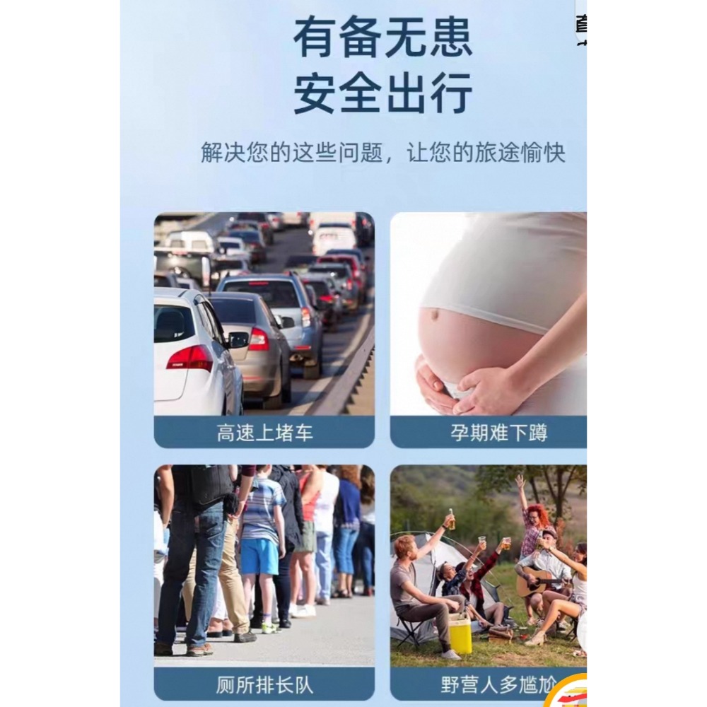 酷車星 應急尿袋一次性车用 女性長途旅行必備便携式汽車長途神器小便尿壺 歐美國家旅行 4枚／1包男女適用  現貨-細節圖4