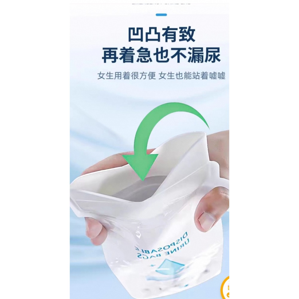 酷車星 應急尿袋一次性车用 女性長途旅行必備便携式汽車長途神器小便尿壺 歐美國家旅行 4枚／1包男女適用  現貨-細節圖6