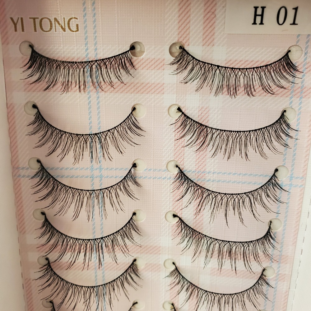 YI TONG EYELASH 伊瞳造型睫毛 人造纖維 10對裝 現貨-規格圖3