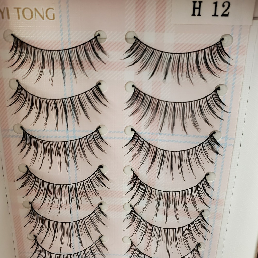 YI TONG EYELASH 伊瞳造型睫毛 人造纖維 10對裝 現貨-規格圖3