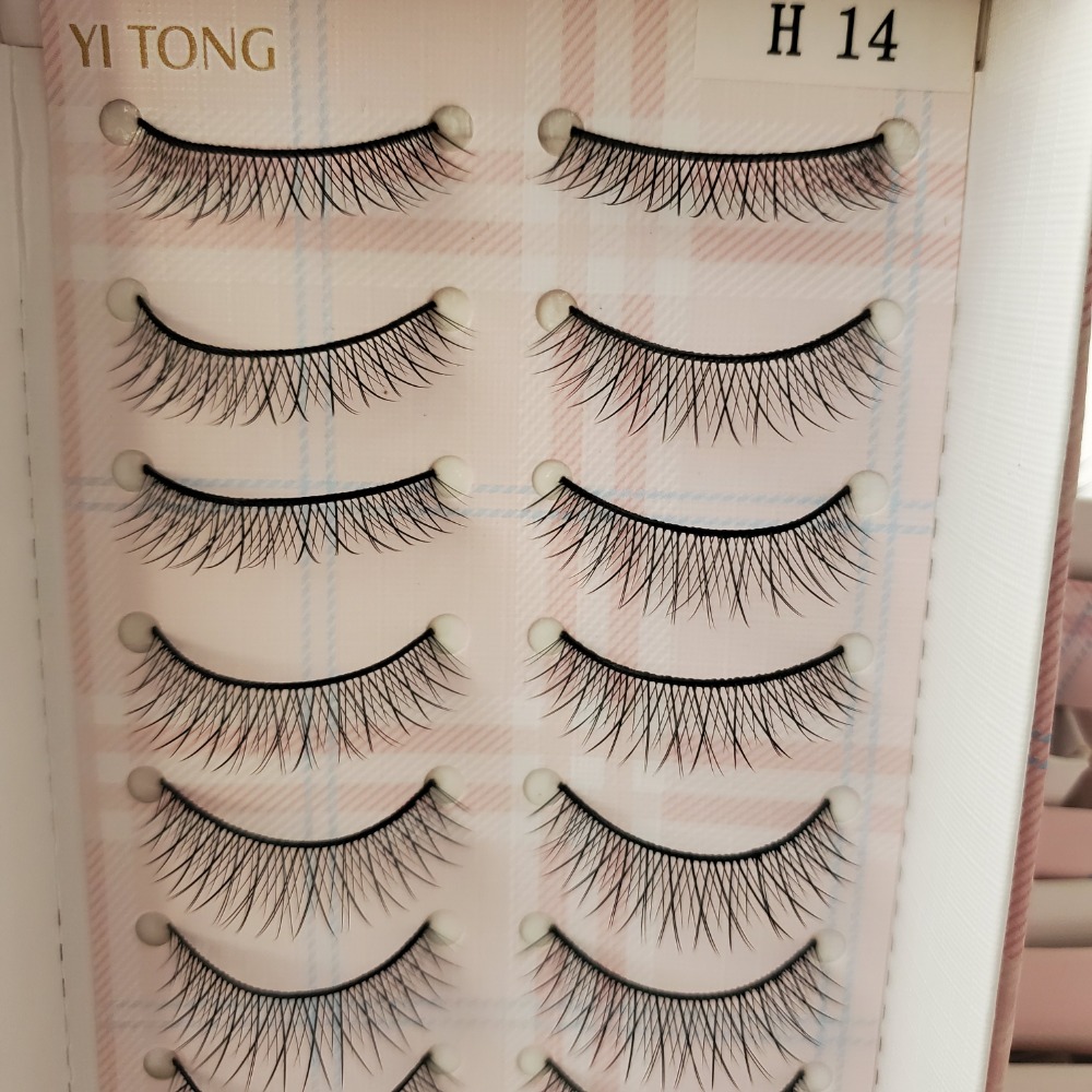 YI TONG EYELASH 伊瞳造型睫毛 人造纖維 10對裝 現貨-規格圖3