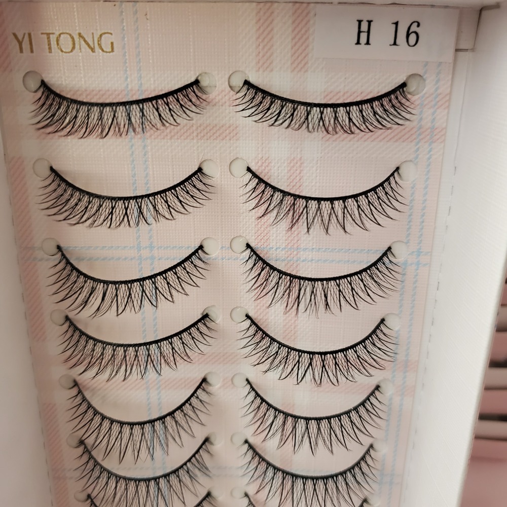 YI TONG EYELASH 伊瞳造型睫毛 人造纖維 10對裝 現貨-規格圖3