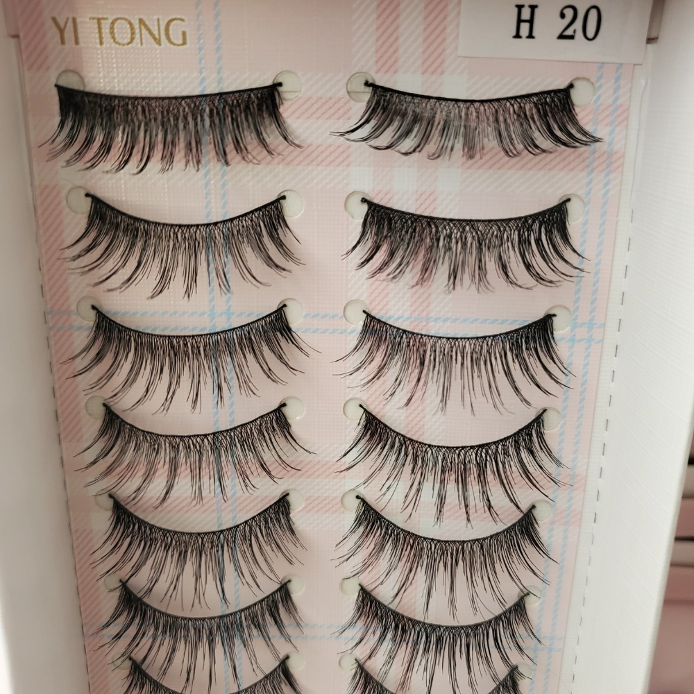 YI TONG EYELASH 伊瞳造型睫毛 人造纖維 10對裝 現貨-規格圖3