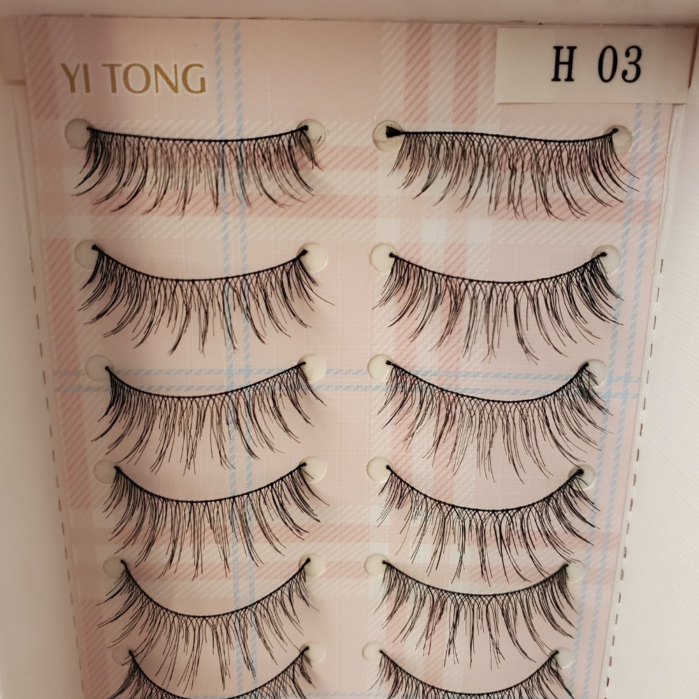 YI TONG EYELASH 伊瞳造型睫毛 人造纖維 10對裝 現貨-規格圖3