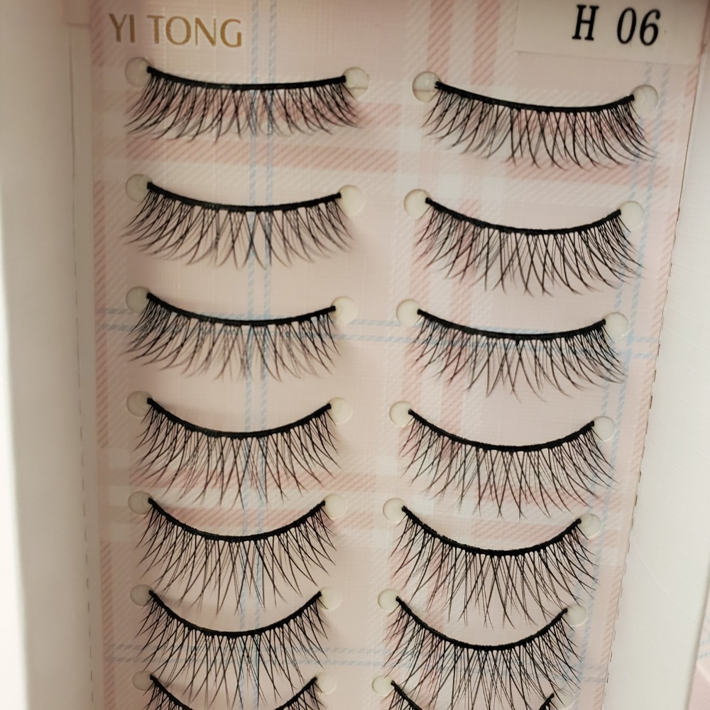 YI TONG EYELASH 伊瞳造型睫毛 人造纖維 10對裝 現貨-規格圖3