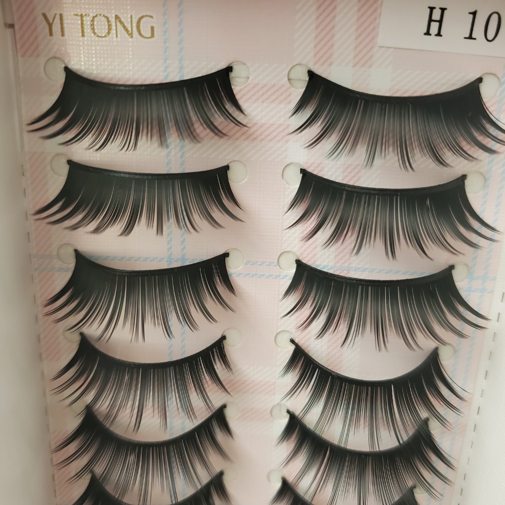 YI TONG EYELASH 伊瞳造型睫毛 人造纖維 10對裝 現貨-規格圖3