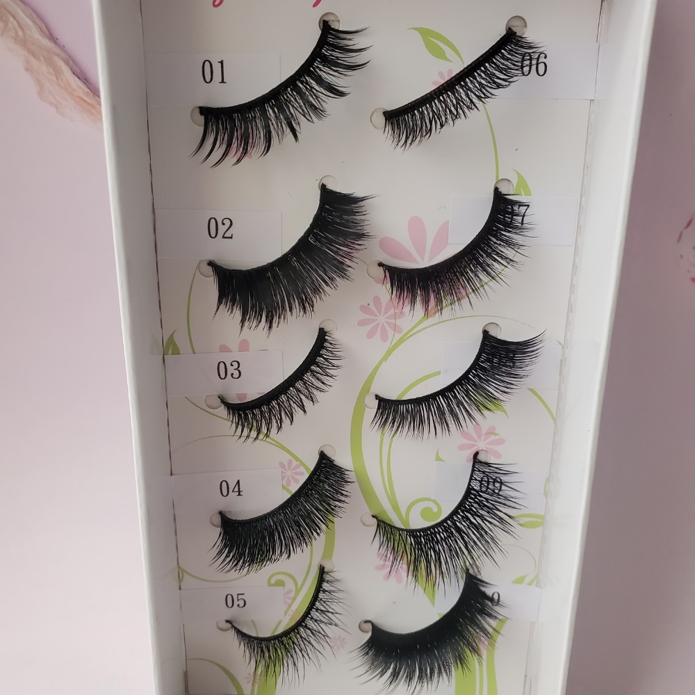 萌媚假睫毛 人造纖維 5對裝  現貨-細節圖2