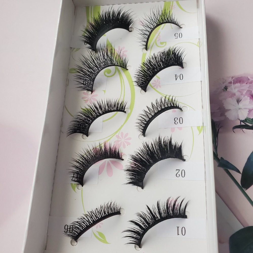 萌媚假睫毛 人造纖維 5對裝  現貨-細節圖3