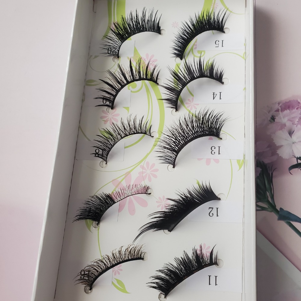 萌媚假睫毛 人造纖維 5對裝  現貨-細節圖5