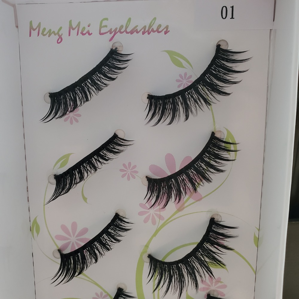 萌媚假睫毛 人造纖維 5對裝  現貨-規格圖5