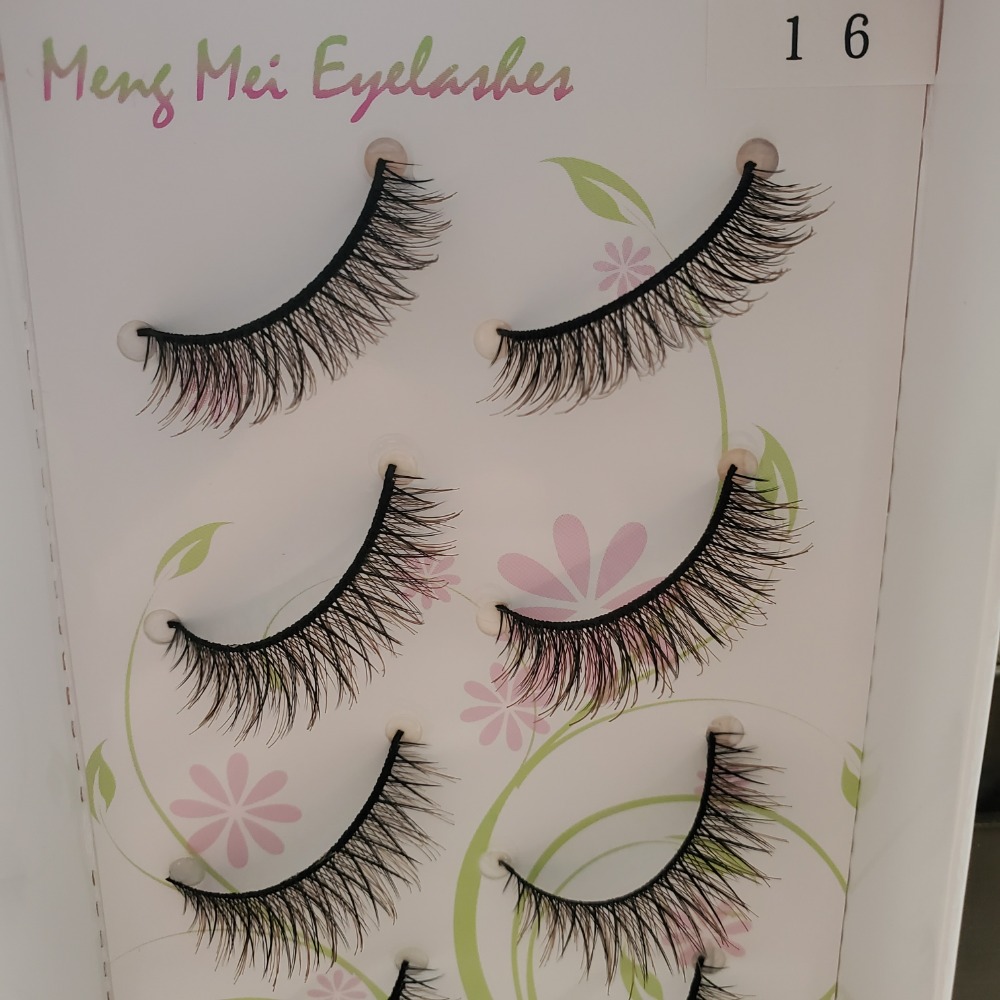 萌媚假睫毛 人造纖維 5對裝  現貨-規格圖5