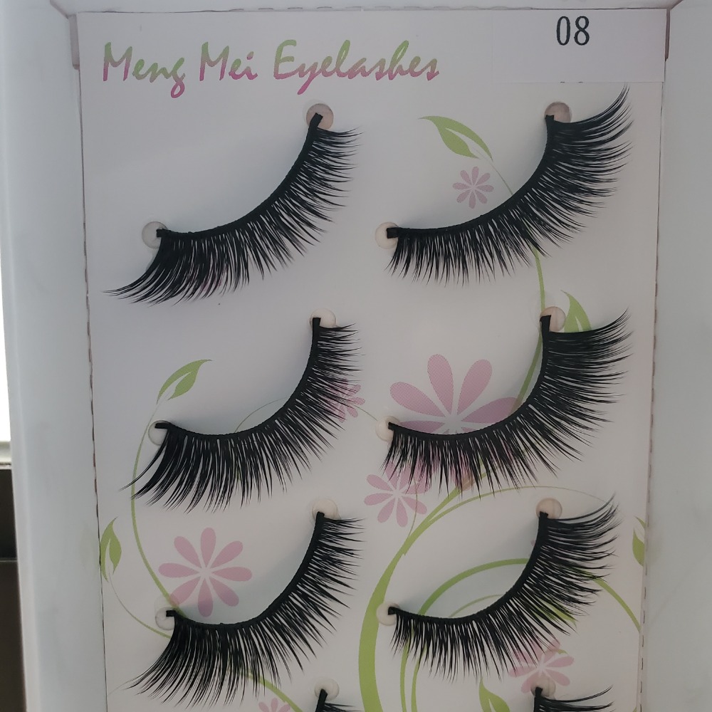 萌媚假睫毛 人造纖維 5對裝  現貨-規格圖5