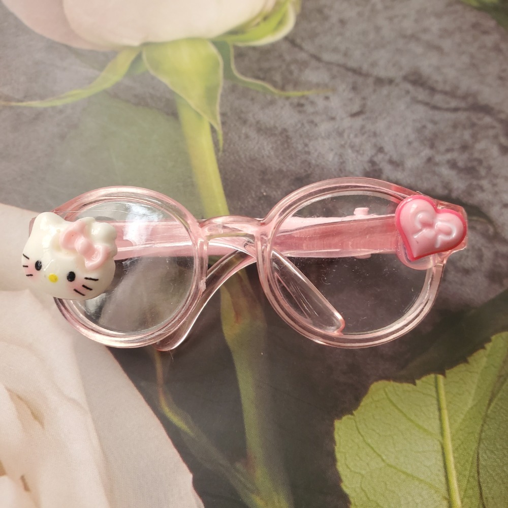 眼鏡造型髮夾（多款入）👓 瀏海夾 邊夾 髮夾 ✨ 平價好物 質感配件 琥珀/粉色/卡色 現貨-細節圖6