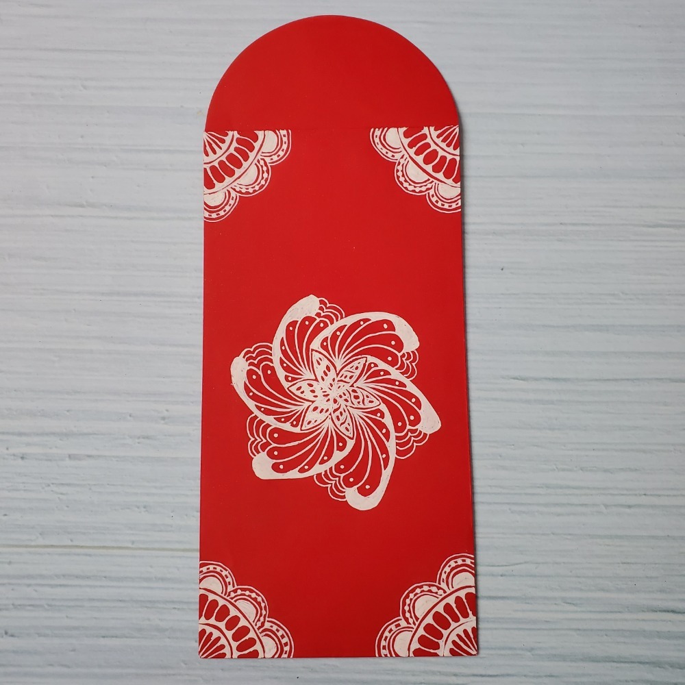 手繪禪繞花紋紅包袋｜花開祝福款｜過年送禮首選 結婚 過年 紅包袋 現貨-細節圖6