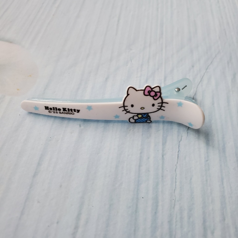 日系可愛 Hello Kitty 星星髮夾 藍白療癒系 甜美風髮飾 髮夾 邊夾 現貨-規格圖3