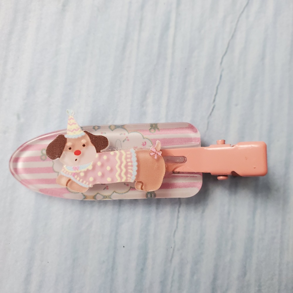 狗狗卡通髮夾 學生可愛款 不咬髮 彩色造型瀏海夾 邊夾 側夾 現貨-細節圖4