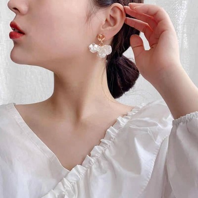 【好.樣.日.子】S925純銀鏤空貝殼圓片耳環 甜美氣質風 耳針耳飾 女生耳環 小眾設計耳釘-細節圖2