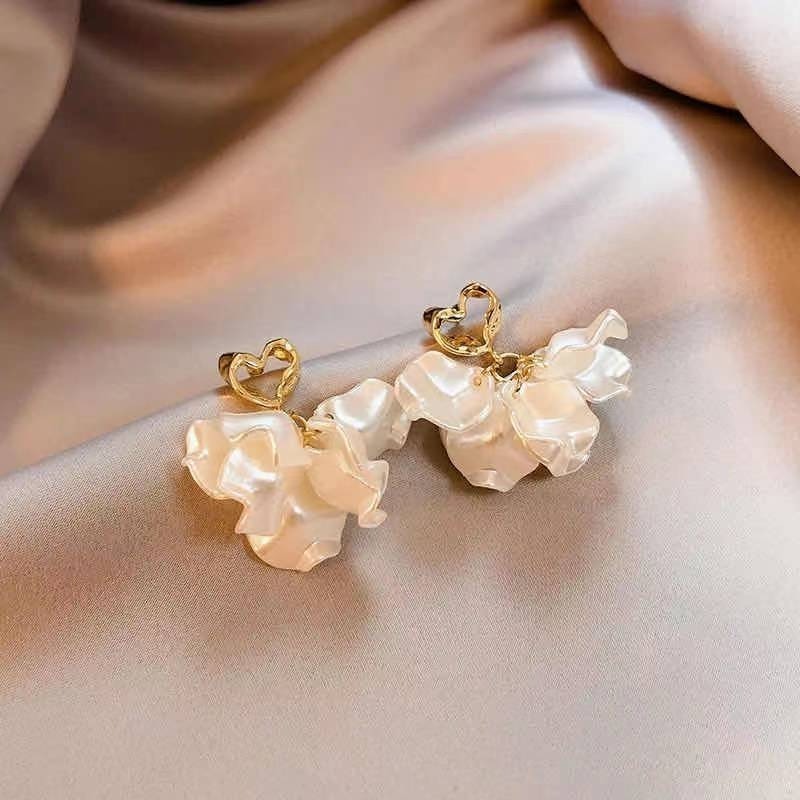 【好.樣.日.子】S925純銀鏤空貝殼圓片耳環 甜美氣質風 耳針耳飾 女生耳環 小眾設計耳釘-細節圖3