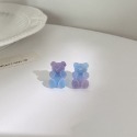 【好.樣.日.子】小熊漸層軟糖耳環 可愛甜美耳環 小熊耳環 造型耳環 抗過敏 耳釘 女生飾品-規格圖7