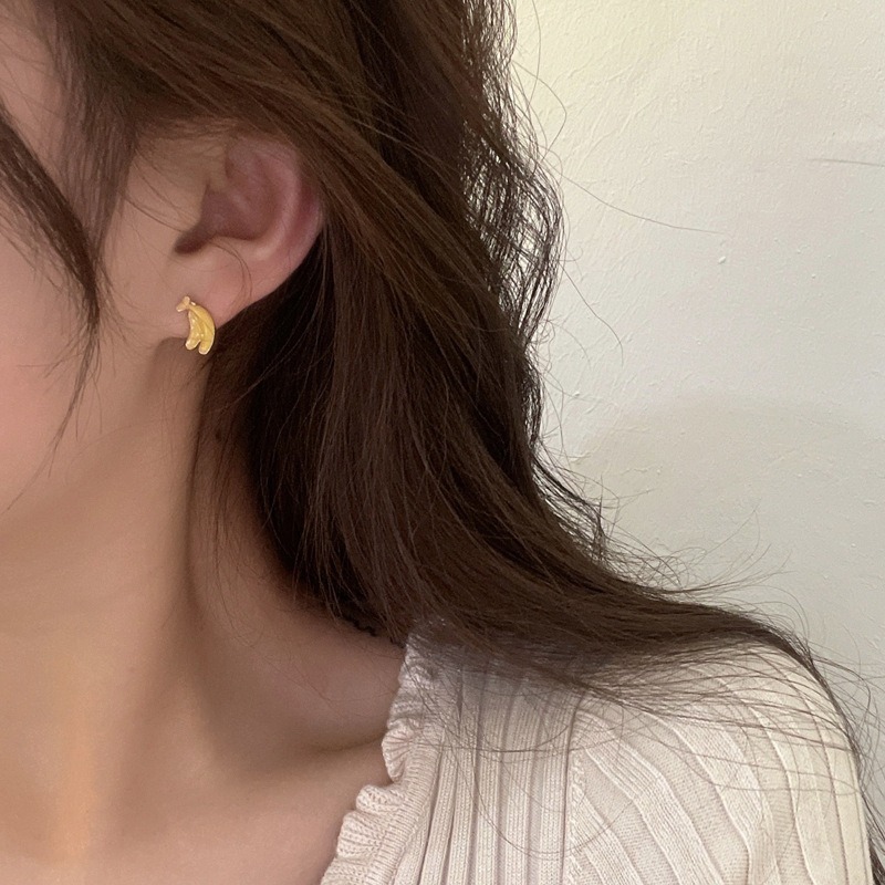 【好.樣.日.子】可愛飲料耳環 草莓香蕉牛奶造型耳環 果汁飲品風 耳釘耳針 女生飾品 無痛抗敏耳環-細節圖8