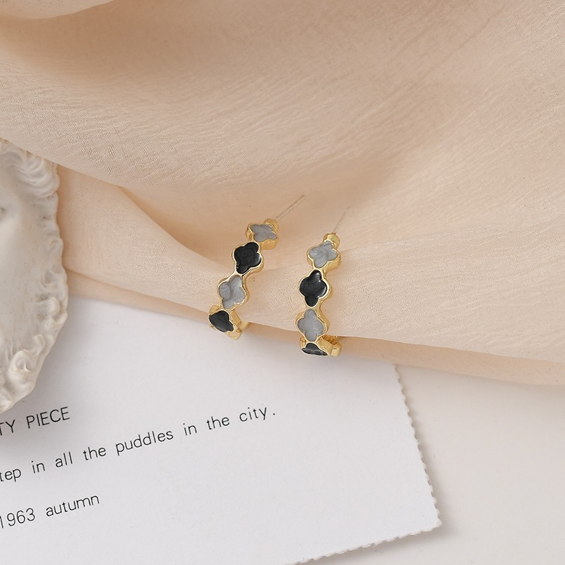 【好.樣.日.子】簡約高級感C型耳環 氣質設計款 不易過敏 耳釘式百搭耳環 推薦飾品-細節圖2