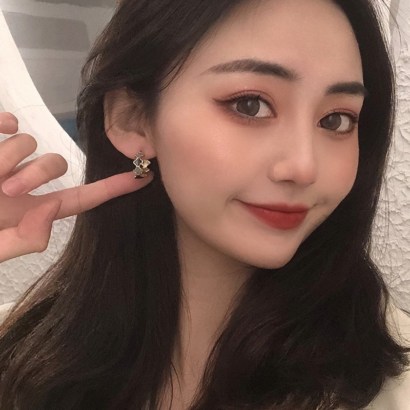 【好.樣.日.子】簡約高級感C型耳環 氣質設計款 不易過敏 耳釘式百搭耳環 推薦飾品-細節圖5