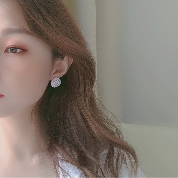 【好.樣.日.子】紫色不對稱花朵耳環 純銀耳針 耳針 耳釘 耳環-細節圖5