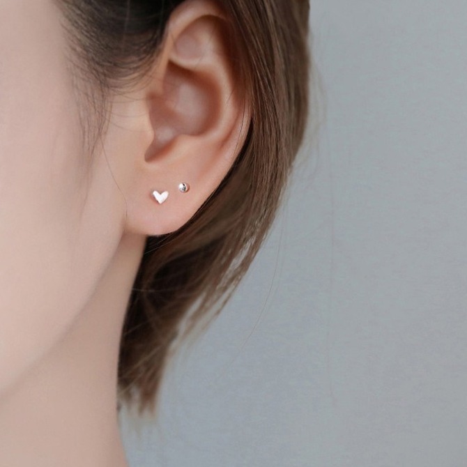 【好.樣.日.子】999足銀養耳棒 純銀耳針 銀針耳環 星星愛心圓形 養耳神器 隱形耳棒 抗過敏耳環 耳洞護理-細節圖8