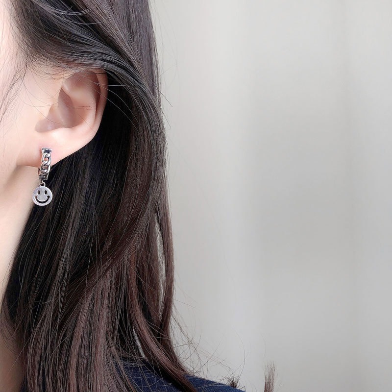 【好.樣.日.子】S925純銀微笑麻花耳環 簡約氣質耳針 耳釘 不易過敏 女生飾品推薦-細節圖4