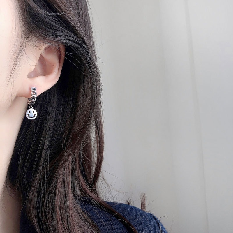 【好.樣.日.子】S925純銀微笑麻花耳環 簡約氣質耳針 耳釘 不易過敏 女生飾品推薦-細節圖5